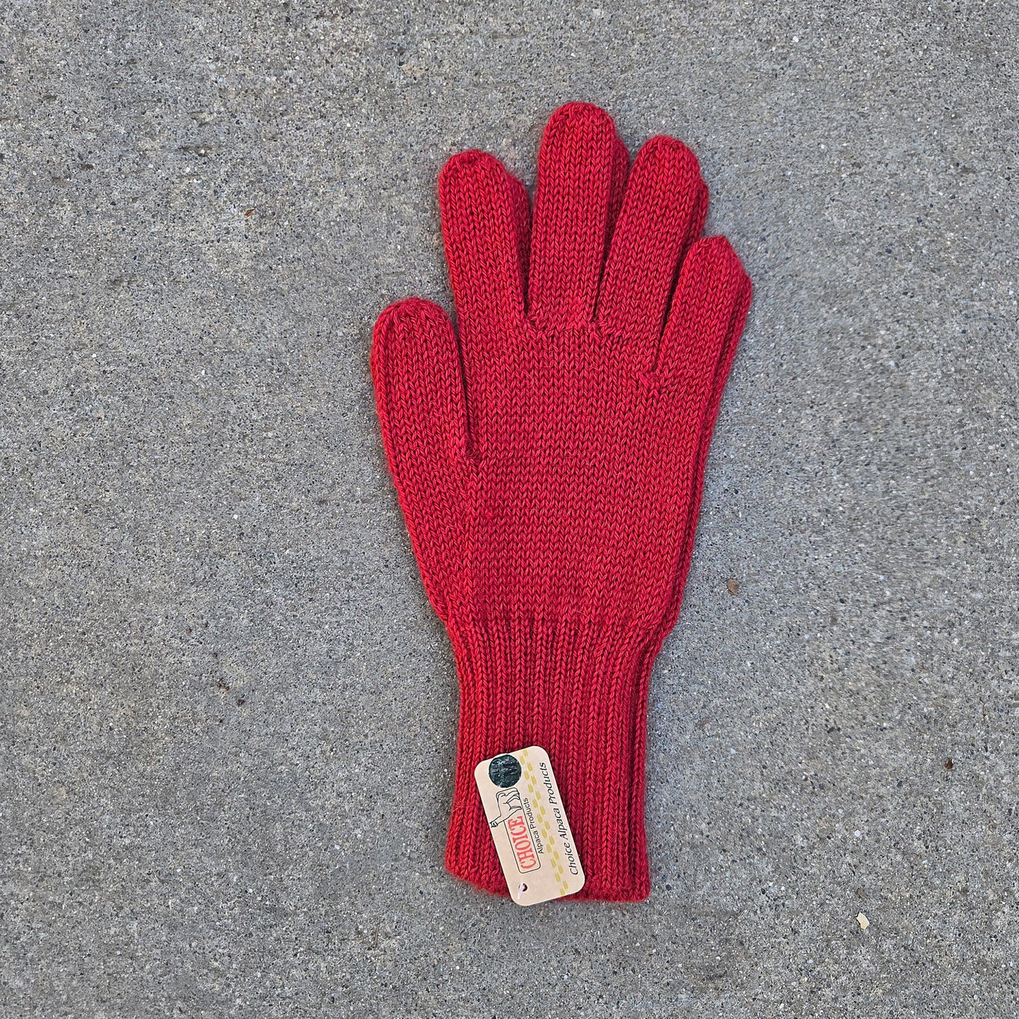 Colorful 100% Alpaca Full Fingered Knit Alpaca Gloves Purely Alpaca