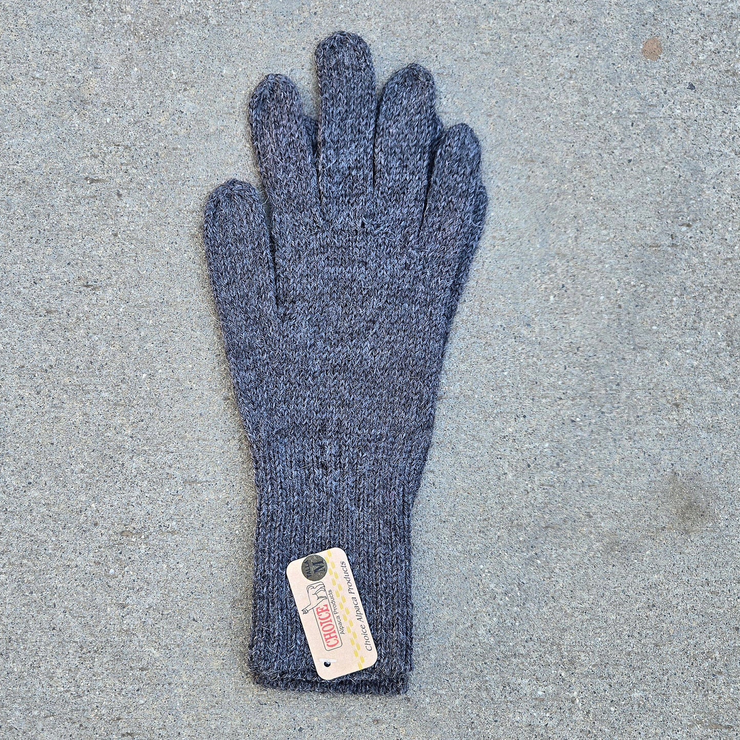 Colorful 100% Alpaca Full Fingered Knit Alpaca Gloves Purely Alpaca