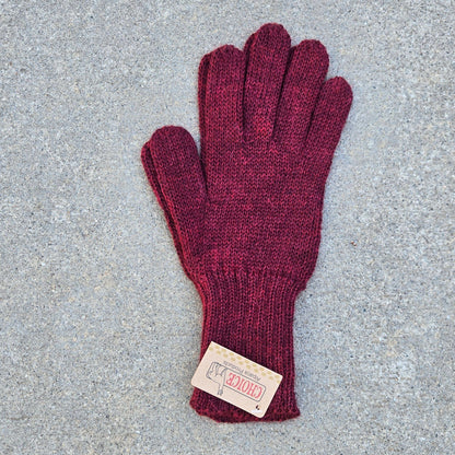 Colorful 100% Alpaca Full Fingered Knit Alpaca Gloves Purely Alpaca