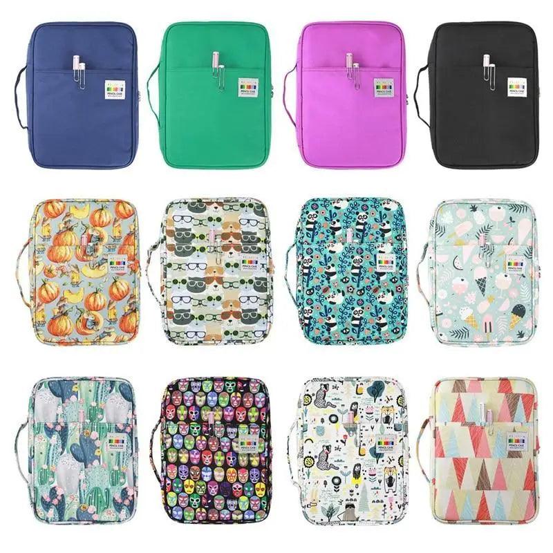 Colorful Large Capacity Pencil Bag Organizer Portable Multilayer Holder  Big Pencil Bag Stevvex
