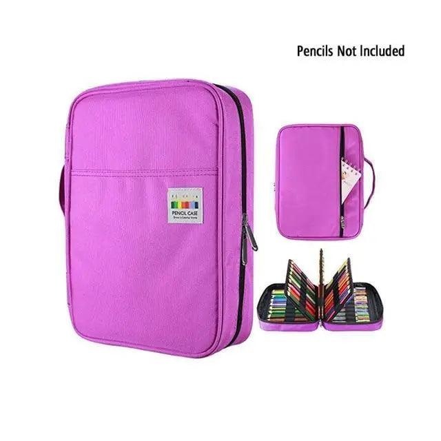 Colorful Large Capacity Pencil Bag Organizer Portable Multilayer Holder  Big Pencil Bag Stevvex