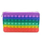 Colorful Stress Relief Squeeze Anti Stress Pop It Soft Pencil Case For Students Rainbow Color School Case Stevvex