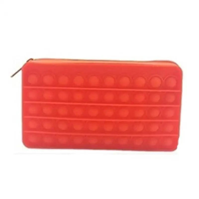 Colorful Stress Relief Squeeze Anti Stress Pop It Soft Pencil Case For Students Rainbow Color School Case Stevvex