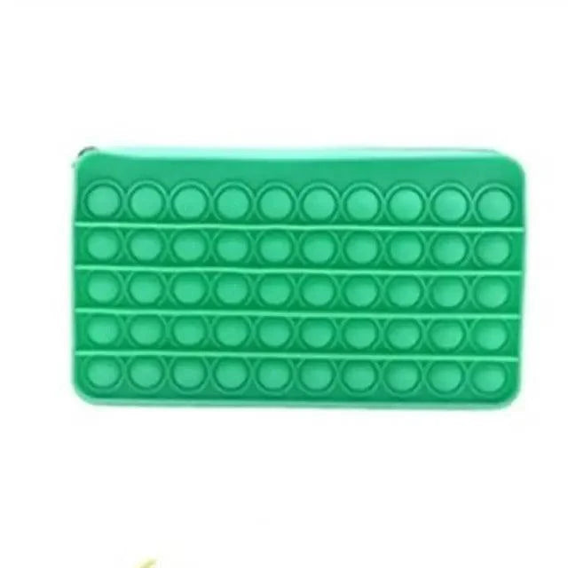 Colorful Stress Relief Squeeze Anti Stress Pop It Soft Pencil Case For Students Rainbow Color School Case Stevvex