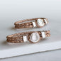 Colton - Horseshoe Dome Braided Equestrian Bracelet Silver on Natural Urban-Equestrian