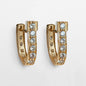 Colton - Diamond Cut Horseshoe Coin Earring in Gold Urban-Equestrian