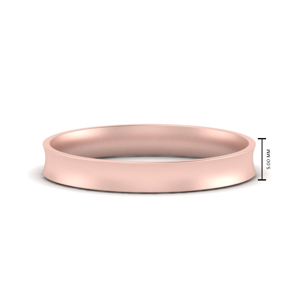 Comfort Fit Concave Mens Band Fascinating Diamonds