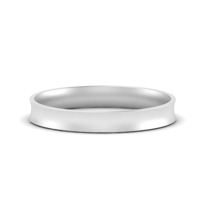 Comfort Fit Concave Mens Band Fascinating Diamonds