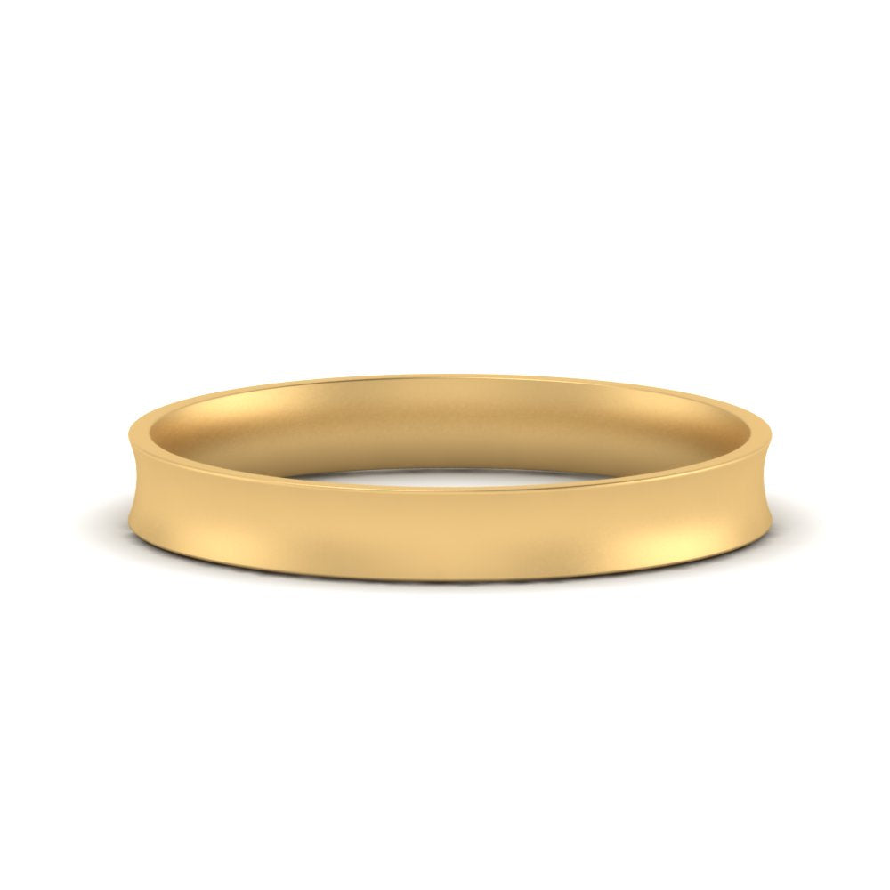 Comfort Fit Concave Mens Band Fascinating Diamonds
