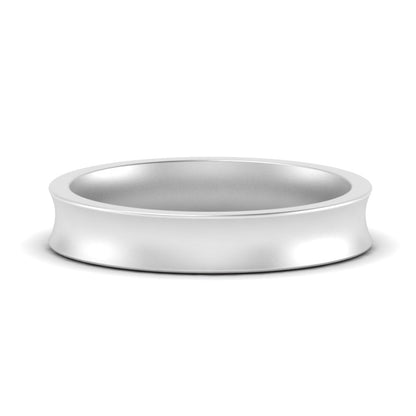 Comfort Fit Concave Mens Band Fascinating Diamonds