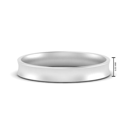Comfort Fit Concave Mens Band Fascinating Diamonds
