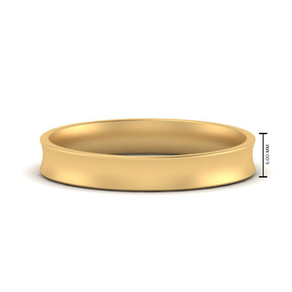 Comfort Fit Concave Mens Band Fascinating Diamonds