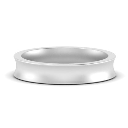 Comfort Fit Concave Mens Band Fascinating Diamonds