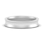 Comfort Fit Concave Mens Band Fascinating Diamonds