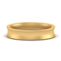 Comfort Fit Concave Mens Band Fascinating Diamonds