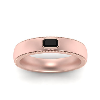 Comfort Fit Mens Milgrain Outline Ring Fascinating Diamonds