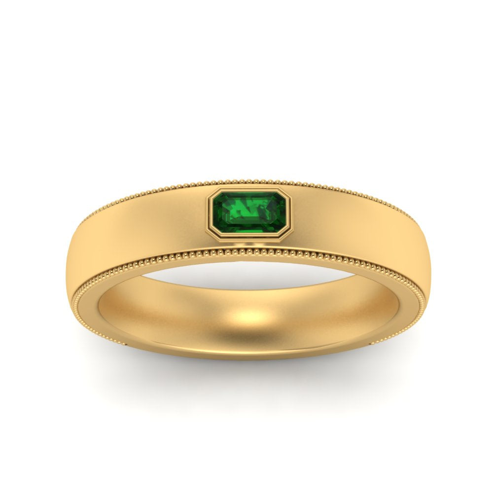 Comfort Fit Mens Milgrain Outline Ring Fascinating Diamonds