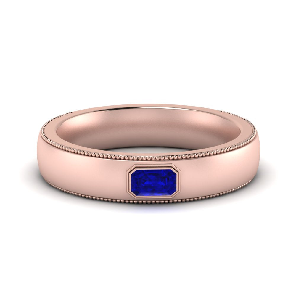 Comfort Fit Mens Milgrain Outline Ring Fascinating Diamonds