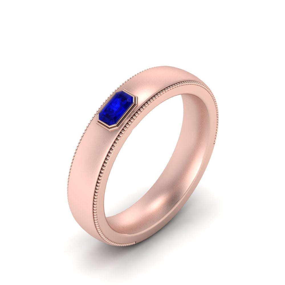 Comfort Fit Mens Milgrain Outline Ring Fascinating Diamonds