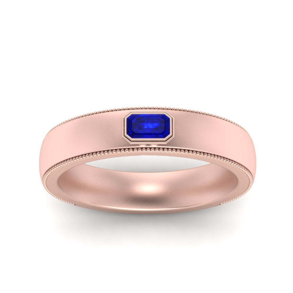 Comfort Fit Mens Milgrain Outline Ring Fascinating Diamonds