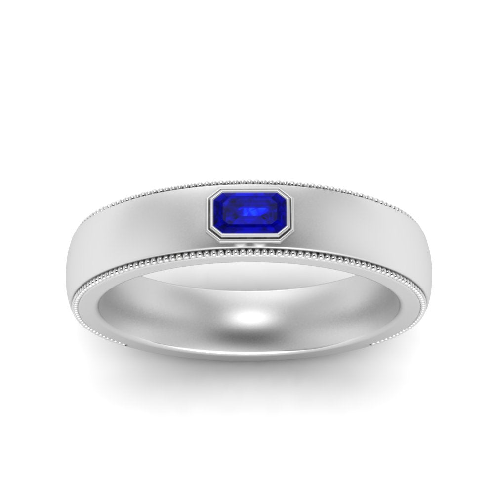 Comfort Fit Mens Milgrain Outline Ring Fascinating Diamonds
