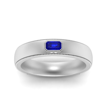 Comfort Fit Mens Milgrain Outline Ring Fascinating Diamonds