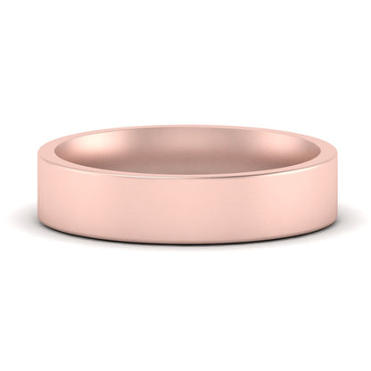 Comfort Fit Flat 4 mm Mens Wedding Band Fascinating Diamonds