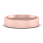 Comfort Fit Flat 4 mm Mens Wedding Band Fascinating Diamonds