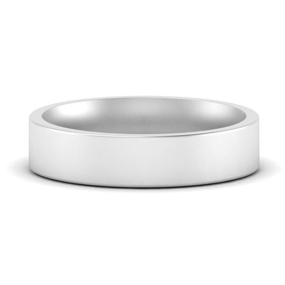 Comfort Fit Flat 4 mm Mens Wedding Band Fascinating Diamonds