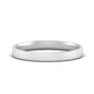 Comfort Fit Flat 4 mm Mens Wedding Band Fascinating Diamonds
