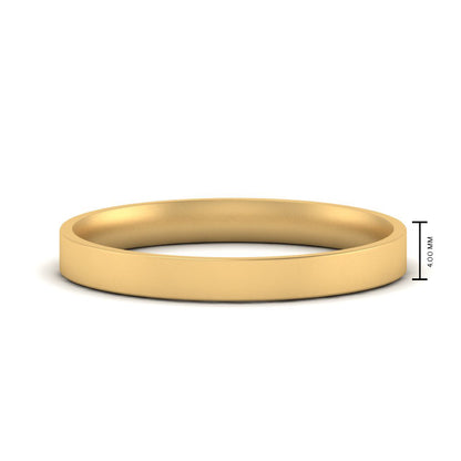 Comfort Fit Flat 4 mm Mens Wedding Band Fascinating Diamonds