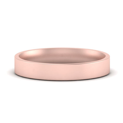 Comfort Fit Flat 4 mm Mens Wedding Band Fascinating Diamonds