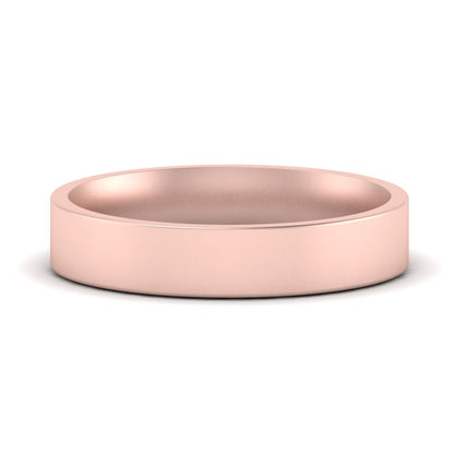 Comfort Fit Flat 4 mm Mens Wedding Band Fascinating Diamonds