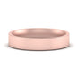 Comfort Fit Flat 4 mm Mens Wedding Band Fascinating Diamonds