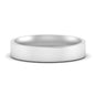 Comfort Fit Flat 4 mm Mens Wedding Band Fascinating Diamonds