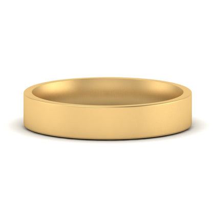 Comfort Fit Flat 4 mm Mens Wedding Band Fascinating Diamonds