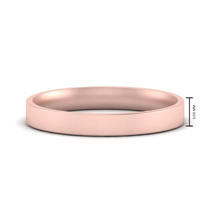 Comfort Fit Flat 4 mm Mens Wedding Band Fascinating Diamonds