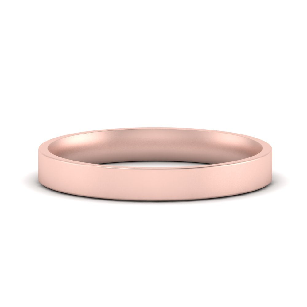 Comfort Fit Flat 4 mm Mens Wedding Band Fascinating Diamonds