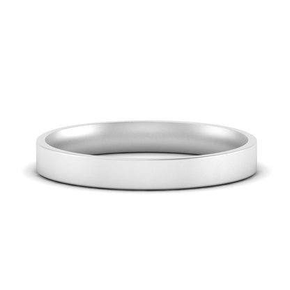Comfort Fit Flat 4 mm Mens Wedding Band Fascinating Diamonds