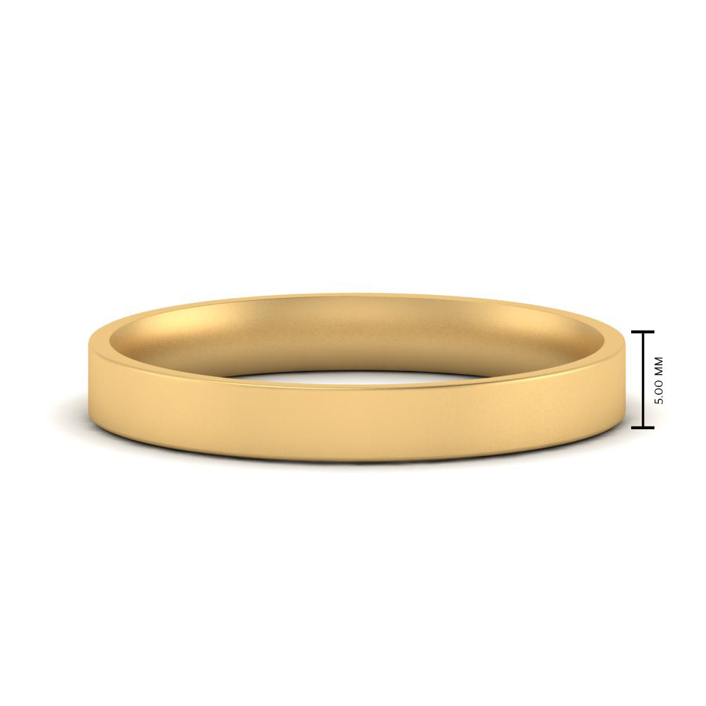 Comfort Fit Flat 4 mm Mens Wedding Band Fascinating Diamonds