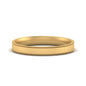 Stepped Edge Comfort Fit Flat Mens Band Fascinating Diamonds