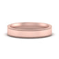 Stepped Edge Comfort Fit Flat Mens Band Fascinating Diamonds