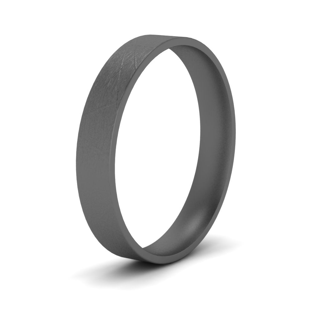Ice Textured Mens 5mm Comfort Fit Wedding Band Fascinating Diamonds