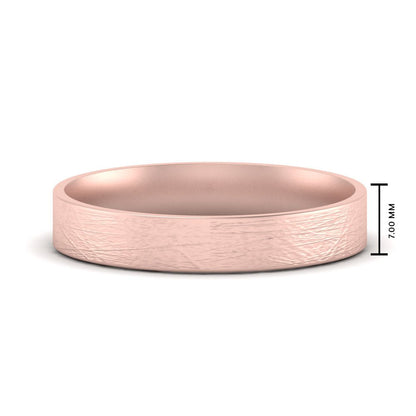Ice Textured Mens 5mm Comfort Fit Wedding Band Fascinating Diamonds