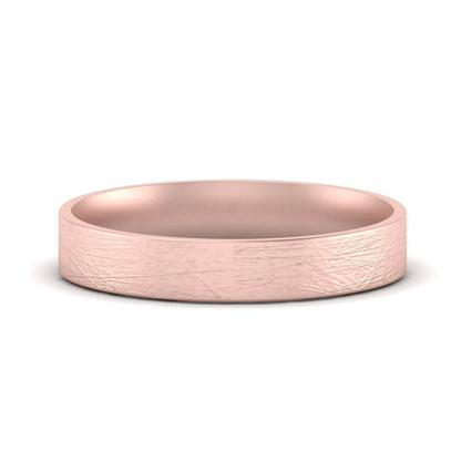 Ice Textured Mens 5mm Comfort Fit Wedding Band Fascinating Diamonds