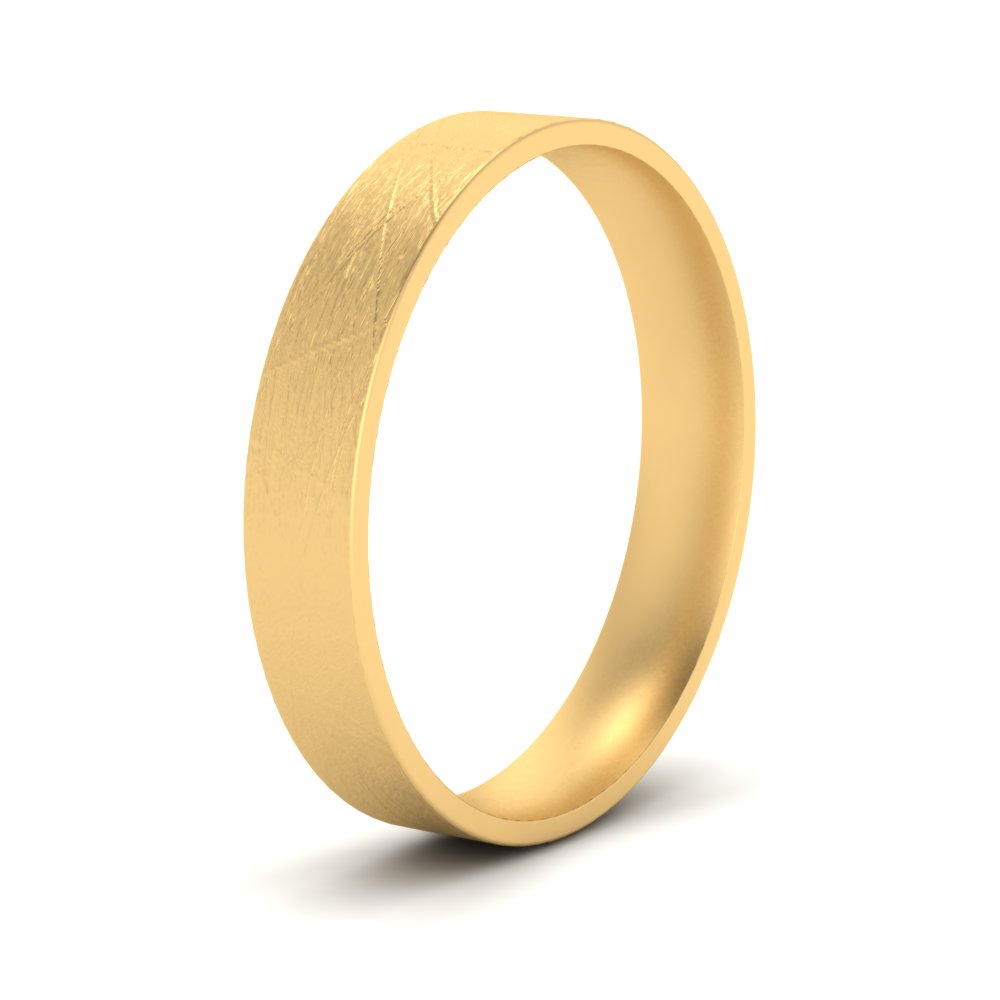 Ice Textured Mens 5mm Comfort Fit Wedding Band Fascinating Diamonds
