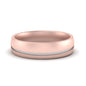 Comfort Fit 2 Tone Mens Wedding Band Fascinating Diamonds