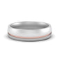 Comfort Fit 2 Tone Mens Wedding Band Fascinating Diamonds