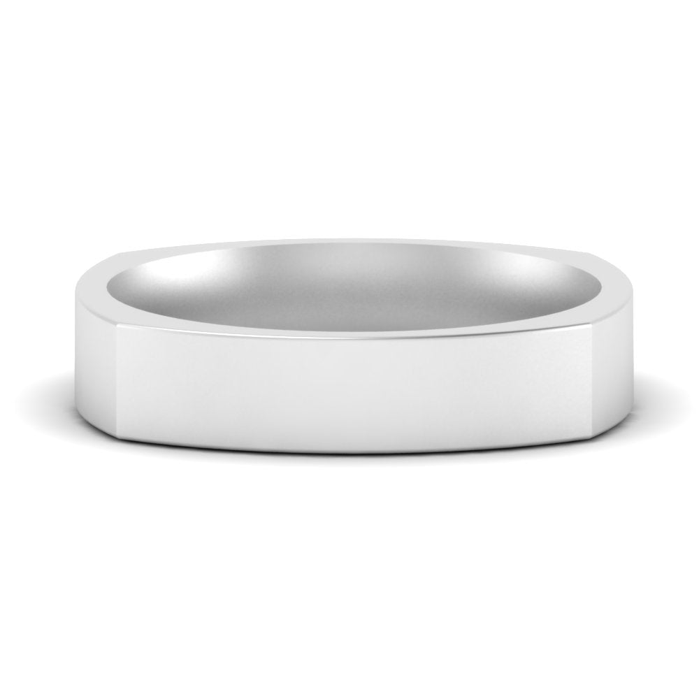 Square Comfort Fit Mens Wedding Band Fascinating Diamonds