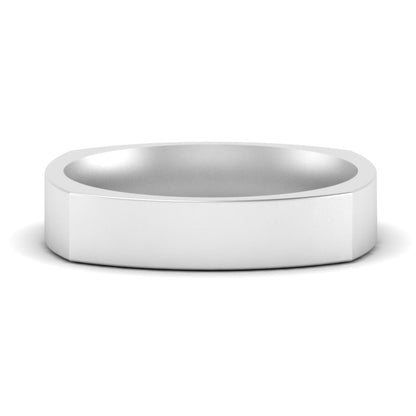 Square Comfort Fit Mens Wedding Band Fascinating Diamonds